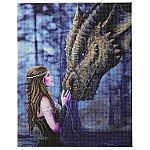 Crystal Art Large Framed Kit - Once Upon a Dragon - Anne Stokes