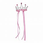 Dark Pink Ribbon Tiara