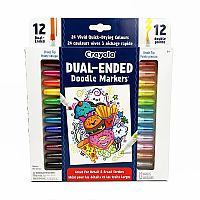 Dual-Ended Doodle Markers - 12 Pack