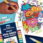 Dual-Ended Doodle Markers - 12 Pack