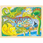 Dinosaurs - Wooden Tray Puzzle
