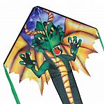 Regular Easy Flyer Kite - Emerald Dragon. 