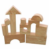 Wood-Like Edu-Blocks - 30 Piece
