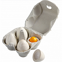 Wooden Eggs with Yolk  