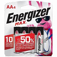 Energizer Max AA Batteries - 4 Pack  
