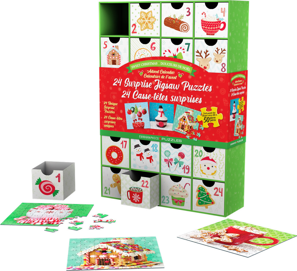 Sweet Christmas Puzzle Surprise Advent Calendar Eurographics. Toy Sense