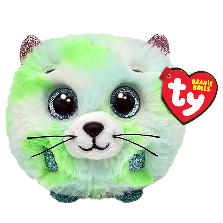 Evie - Green Cat Beanie Balls - Toy Sense