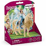 Bayala - Fairy Eyela on Golden Unicorn  