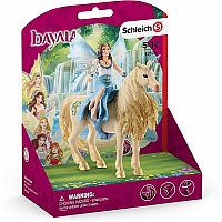 Bayala - Fairy Eyela on Golden Unicorn  