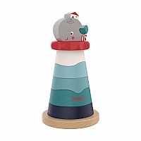 Whale Wilma Wood Stacking Toy