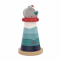 Bababoo and Friends - Whale Wilma Wood Stacking Toy