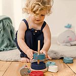 Bababoo and Friends - Whale Wilma Wood Stacking Toy
