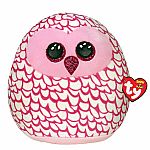 Pinky Pink Owl - Squish-a-Boo Large