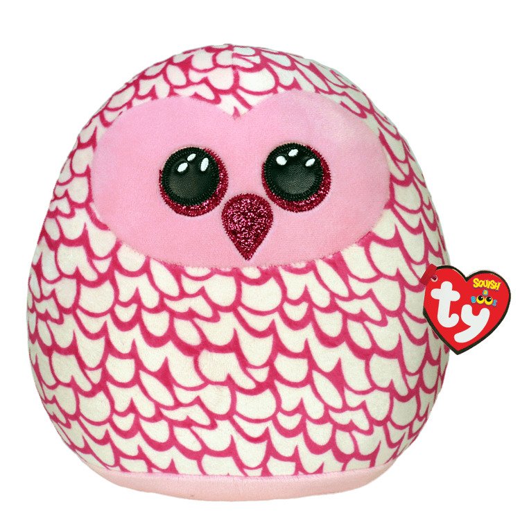 Pinky - Pink Owl Large Squish-a-Boo - Toy Sense