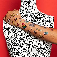 Goofy Doodles Temporary Tattoos - Tattly