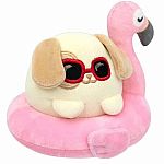 Puppiroll in Flamingo Floatie