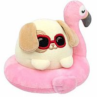 Puppiroll in Flamingo Floatie