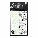 The Curiosities Temporary Tattoos (Glow-in-the-Dark) - Tattly