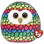 Owen Rainbow Owl Medium Squish-a-Boo