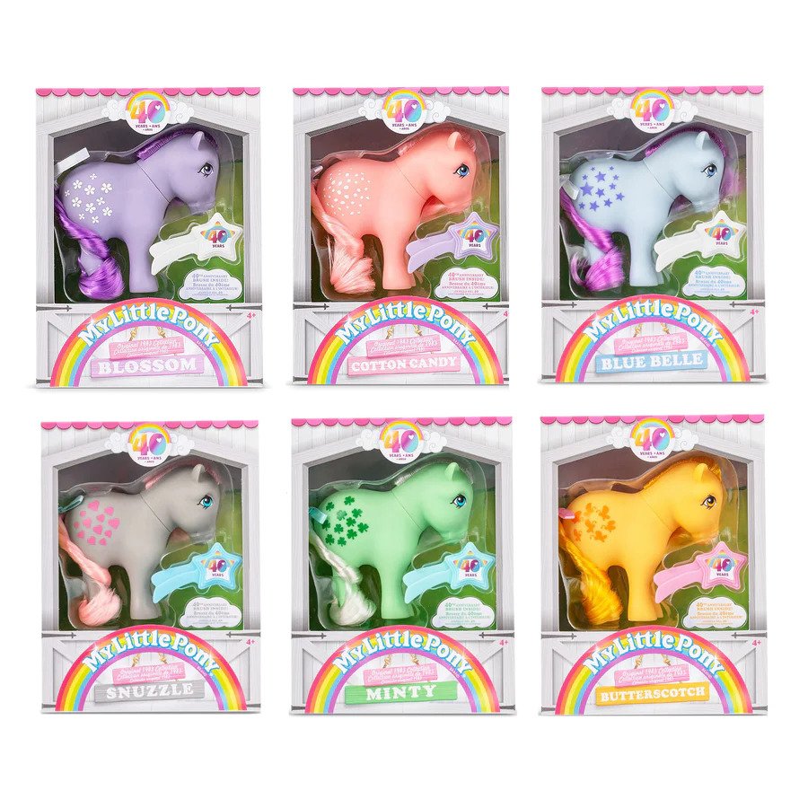 My Little Pony Classic - 4 Collectible - 40th Anniversary Ponies