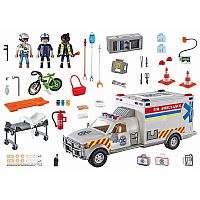 City Action: Rescue Vehicles: Ambulance With Lights And Sound  