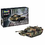 M1A1 AIM SA / M1A2 Abrams Tank 1:72 Scale Model Kit