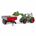 Fendt Vario 211 Front Loader and Tipping Trailer.