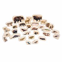 Wooden Forest Animal Blocks