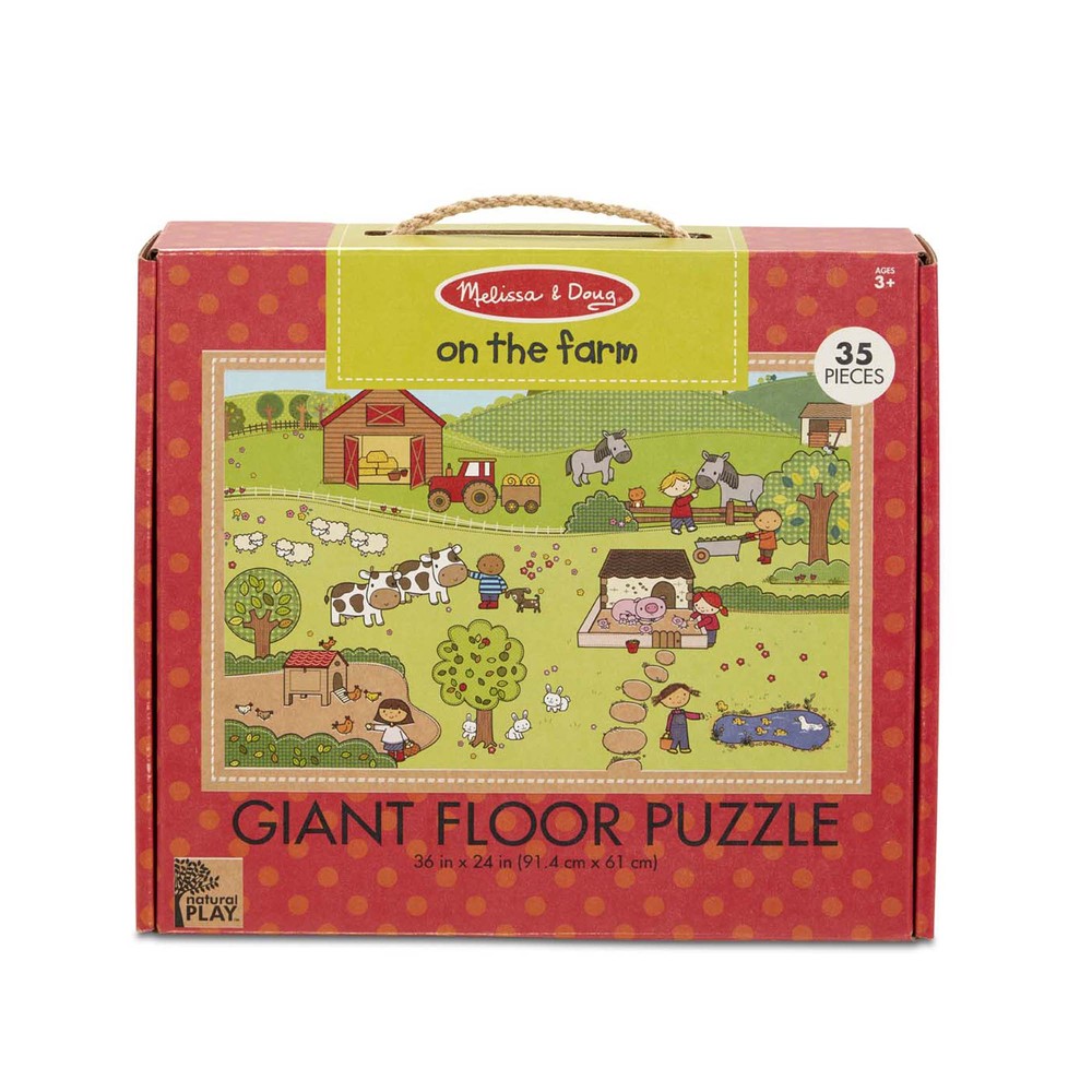 Natural Play Giant Floor Puzzle On The Farm Toy Sense