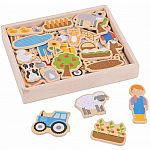 Farm Wooden Magnets