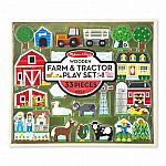 Wooden Farm & Tractor Play Set