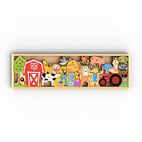 Farm A-Z Wood Puzzle & Playset 