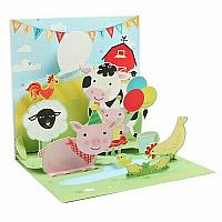 Farm Birthday Pop-Up Card