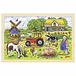 Mr. Miller's Farm - Wooden Tray Puzzle