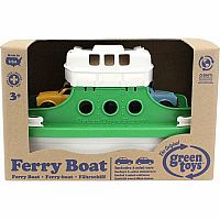 Green Ferry Boat with Mini Cars