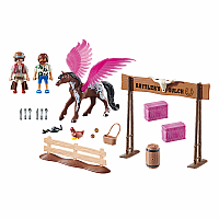 Playmobil: The Movie - Marla and Del with Flying Horse - Retired