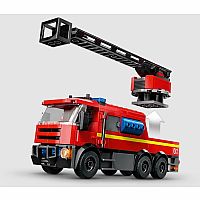 City: Fire Station with Fire Truck