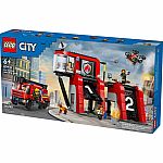 City: Fire Station with Fire Truck