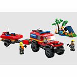 City: 4x4 Fire Truck with Rescue Boat.