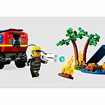 City: 4x4 Fire Truck with Rescue Boat.