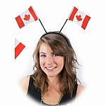 Canada Souvenir Headband with Flags   