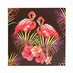 Crystal Art Card Kit - Flamingos