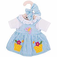 Doll Blue Striped Dress - Medium