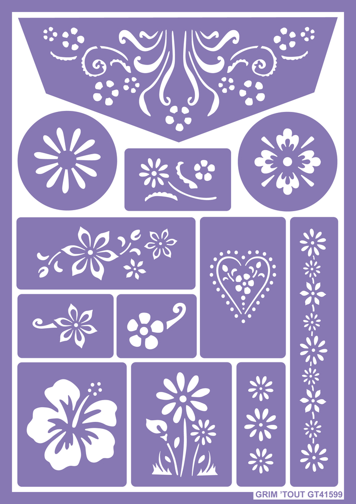 Cut Out Face Paint Stencils Printable