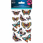 Hipster Butterflies Stickers - 4 Sheets