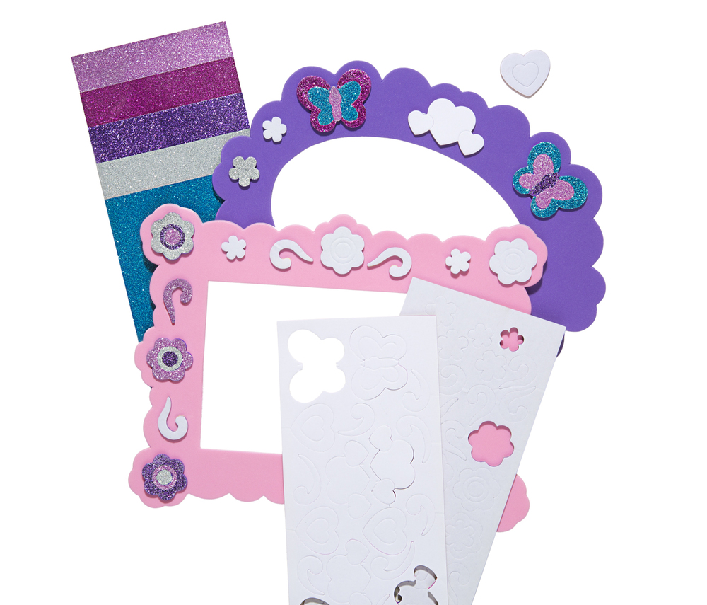 Foam Frames MessFree Glitter Toy Sense