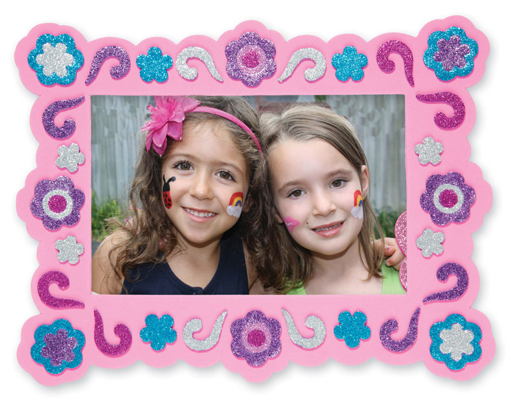 Foam Frames MessFree Glitter Toy Sense