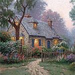 Paint By Numbers - Foxglove Cottage by Thomas Kinkade  