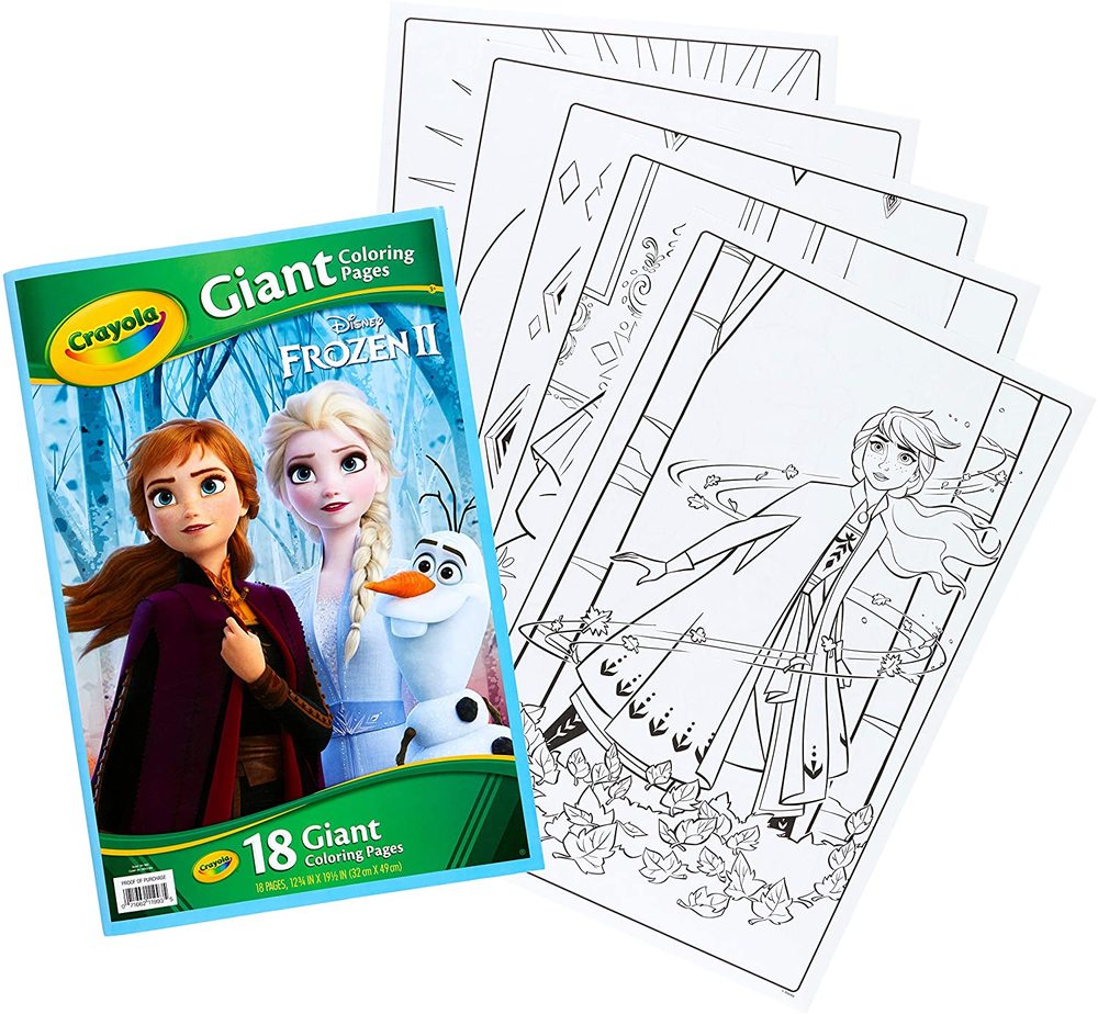 Crayola Giant Colouring Pages Frozen 2 Toy Sense