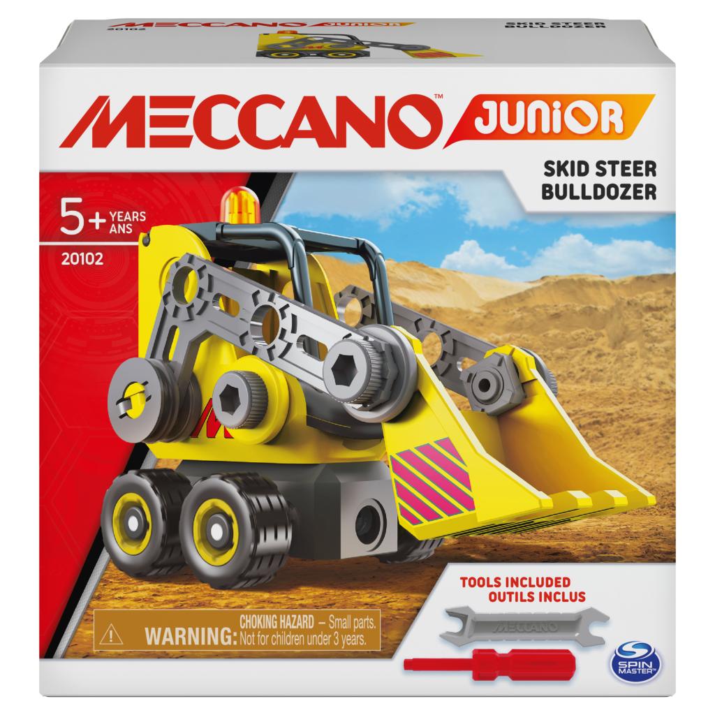 Meccano Jr. Skid Steer Bulldozer. Toy Sense